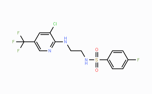 CAS No. 338961-89-0, N-(2-{[3-Chloro-5-(trifluoromethyl)-2-pyridinyl]amino}ethyl)-4-fluorobenzenesulfonamide