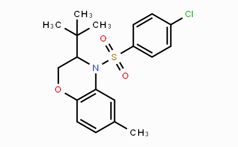 CAS No. 478048-81-6, 3-(tert-Butyl)-4-[(4-chlorophenyl)sulfonyl]-6-methyl-3,4-dihydro-2H-1,4-benzoxazine