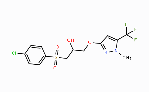 CAS No. 318497-91-5, 1-[(4-Chlorophenyl)sulfonyl]-3-{[1-methyl-5-(trifluoromethyl)-1H-pyrazol-3-yl]oxy}-2-propanol