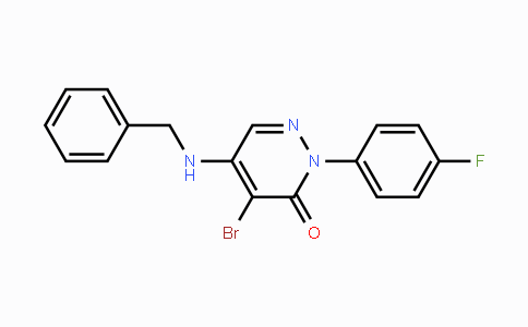 CAS No. 478049-06-8, 5-(Benzylamino)-4-bromo-2-(4-fluorophenyl)-3(2H)-pyridazinone