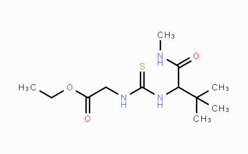 CAS No. 477768-38-0, Ethyl 2-{[({2,2-dimethyl-1-[(methylamino)carbonyl]propyl}amino)carbothioyl]amino}acetate