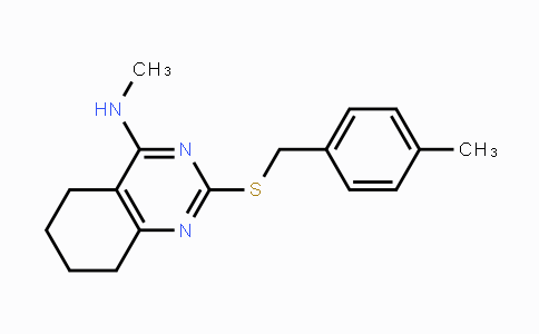 CAS No. 338776-86-6, N-Methyl-2-[(4-methylbenzyl)sulfanyl]-5,6,7,8-tetrahydro-4-quinazolinamine