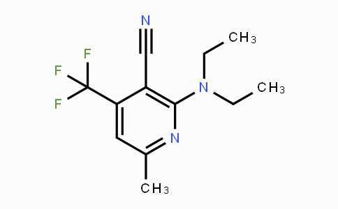 CAS No. 478049-73-9, 2-(Diethylamino)-6-methyl-4-(trifluoromethyl)nicotinonitrile