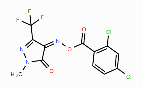 CAS No. 866038-78-0, 4-{[(2,4-Dichlorobenzoyl)oxy]imino}-1-methyl-3-(trifluoromethyl)-1H-pyrazol-5-one