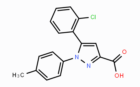 CAS No. 477713-28-3, 5-(2-Chlorophenyl)-1-(4-methylphenyl)-1H-pyrazole-3-carboxylic acid