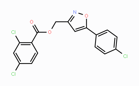 CAS No. 338777-02-9, [5-(4-Chlorophenyl)-3-isoxazolyl]methyl 2,4-dichlorobenzenecarboxylate