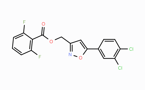 CAS No. 338777-05-2, [5-(3,4-Dichlorophenyl)-3-isoxazolyl]methyl 2,6-difluorobenzenecarboxylate