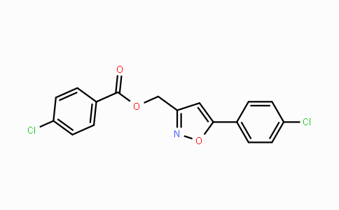 CAS No. 338777-07-4, [5-(4-Chlorophenyl)-3-isoxazolyl]methyl 4-chlorobenzenecarboxylate