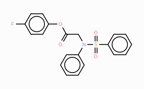 CAS No. 478050-06-5, 4-Fluorophenyl 2-[(phenylsulfonyl)anilino]acetate