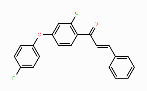 CAS No. 1159001-36-1, (E)-1-[2-Chloro-4-(4-chlorophenoxy)phenyl]-3-phenyl-2-propen-1-one
