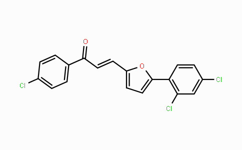 CAS No. 338777-15-4, (E)-1-(4-Chlorophenyl)-3-[5-(2,4-dichlorophenyl)-2-furyl]-2-propen-1-one