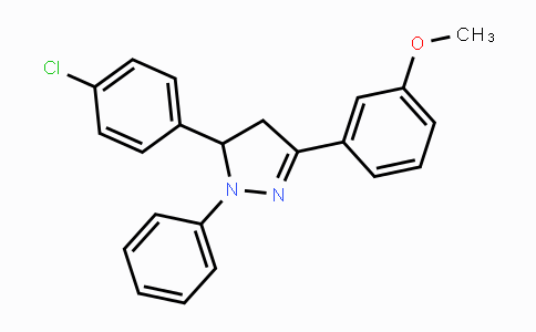 CAS No. 338777-20-1, 5-(4-Chlorophenyl)-3-(3-methoxyphenyl)-1-phenyl-4,5-dihydro-1H-pyrazole
