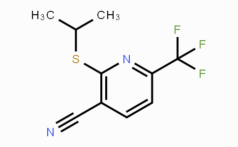 CAS No. 478050-38-3, 2-(Isopropylsulfanyl)-6-(trifluoromethyl)nicotinonitrile