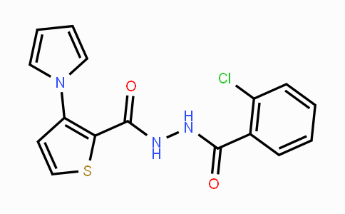 CAS No. 672925-35-8, N'-(2-Chlorobenzoyl)-3-(1H-pyrrol-1-yl)-2-thiophenecarbohydrazide