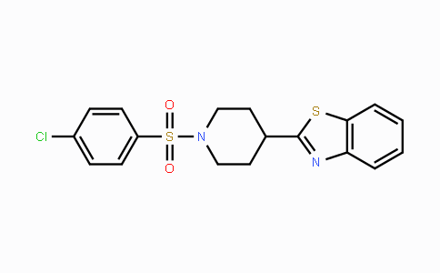 CAS No. 605628-18-0, 2-{1-[(4-Chlorophenyl)sulfonyl]-4-piperidinyl}-1,3-benzothiazole