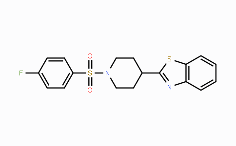 CAS No. 605628-16-8, 2-{1-[(4-Fluorophenyl)sulfonyl]-4-piperidinyl}-1,3-benzothiazole