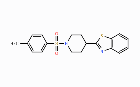 CAS No. 605628-13-5, 2-{1-[(4-Methylphenyl)sulfonyl]-4-piperidinyl}-1,3-benzothiazole