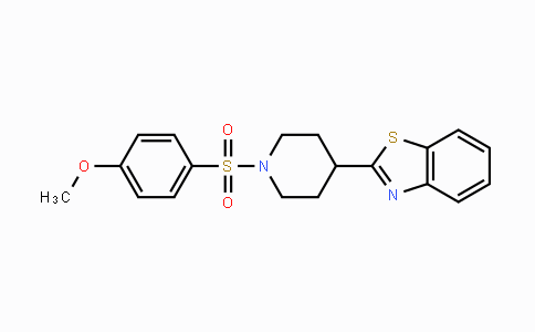 CAS No. 605628-21-5, 2-{1-[(4-Methoxyphenyl)sulfonyl]-4-piperidinyl}-1,3-benzothiazole