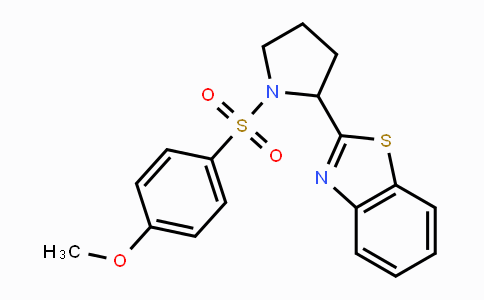 CAS No. 551930-96-2, 2-{1-[(4-Methoxyphenyl)sulfonyl]-2-pyrrolidinyl}-1,3-benzothiazole