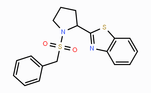 CAS No. 672925-47-2, 2-[1-(Benzylsulfonyl)-2-pyrrolidinyl]-1,3-benzothiazole