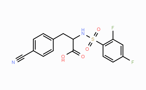 CAS No. 477768-43-7, 3-(4-Cyanophenyl)-2-{[(2,4-difluorophenyl)sulfonyl]amino}propanoic acid