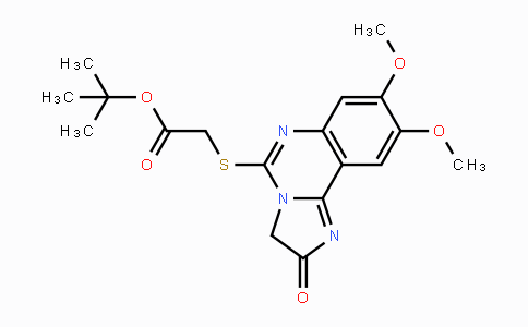 CAS No. 672949-29-0, tert-Butyl 2-[(8,9-dimethoxy-2-oxo-2,3-dihydroimidazo[1,2-c]quinazolin-5-yl)sulfanyl]acetate