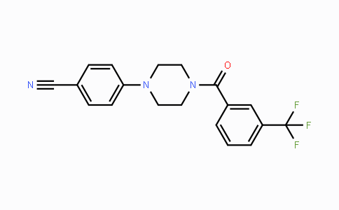 CAS No. 551931-11-4, 4-{4-[3-(Trifluoromethyl)benzoyl]piperazino}benzenecarbonitrile