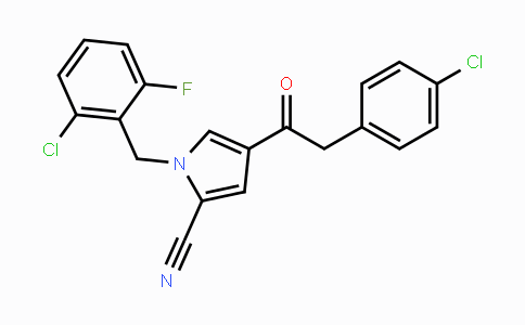 CAS No. 551931-12-5, 1-(2-Chloro-6-fluorobenzyl)-4-[2-(4-chlorophenyl)acetyl]-1H-pyrrole-2-carbonitrile