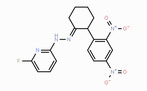 CAS No. 672949-55-2, 2-(2,4-Dinitrophenyl)cyclohexanone N-(6-fluoro-2-pyridinyl)hydrazone