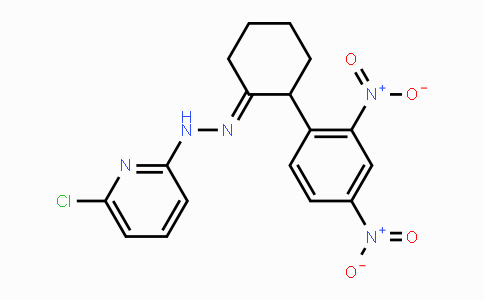 CAS No. 672949-58-5, 2-(2,4-Dinitrophenyl)cyclohexanone N-(6-chloro-2-pyridinyl)hydrazone