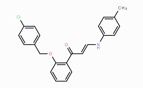 CAS No. 551931-15-8, (E)-1-{2-[(4-Chlorobenzyl)oxy]phenyl}-3-(4-toluidino)-2-propen-1-one