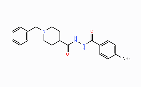 CAS No. 672949-65-4, N'-[(1-Benzyl-4-piperidinyl)carbonyl]-4-methylbenzenecarbohydrazide