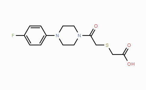 CAS No. 551931-35-2, 2-({2-[4-(4-Fluorophenyl)piperazino]-2-oxoethyl}sulfanyl)acetic acid