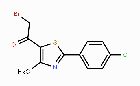 CAS No. 54001-36-4, 2-Bromo-1-[2-(4-chlorophenyl)-4-methyl-1,3-thiazol-5-yl]-1-ethanone
