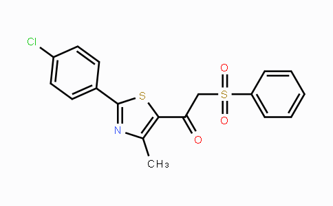866039-12-5 | 1-[2-(4-Chlorophenyl)-4-methyl-1,3-thiazol-5-yl]-2-(phenylsulfonyl)-1-ethanone