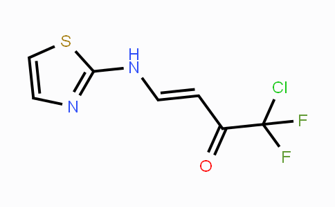 CAS No. 672950-34-4, (E)-1-Chloro-1,1-difluoro-4-(1,3-thiazol-2-ylamino)-3-buten-2-one