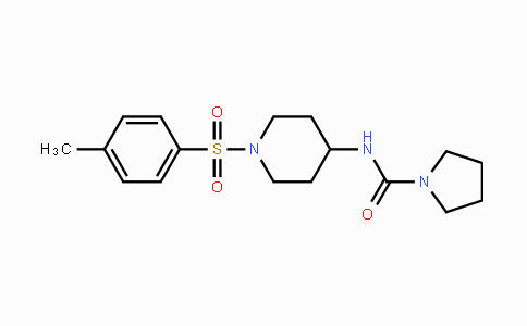 CAS No. 551920-84-4, N-{1-[(4-Methylphenyl)sulfonyl]-4-piperidinyl}-1-pyrrolidinecarboxamide