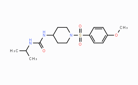 CAS No. 672950-39-9, N-Isopropyl-N'-{1-[(4-methoxyphenyl)sulfonyl]-4-piperidinyl}urea