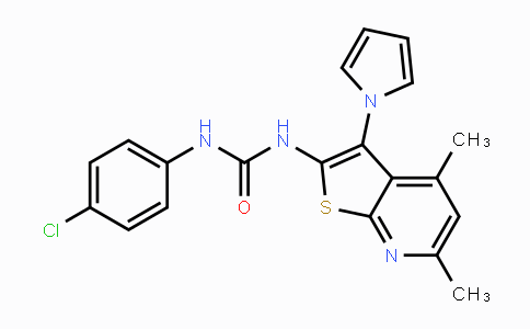 CAS No. 866039-18-1, N-(4-Chlorophenyl)-N'-[4,6-dimethyl-3-(1H-pyrrol-1-yl)thieno[2,3-b]pyridin-2-yl]urea