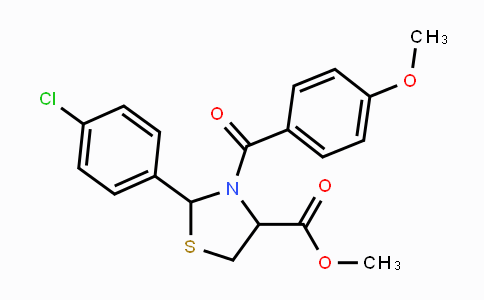 CAS No. 477725-42-1, Methyl 2-(4-chlorophenyl)-3-(4-methoxybenzoyl)-1,3-thiazolane-4-carboxylate