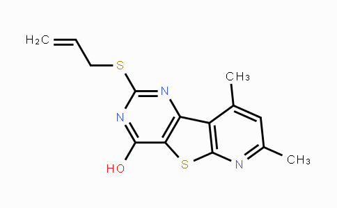 CAS No. 672950-68-4, 2-(Allylsulfanyl)-7,9-dimethylpyrido[3',2':4,5]thieno[3,2-d]pyrimidin-4-ol