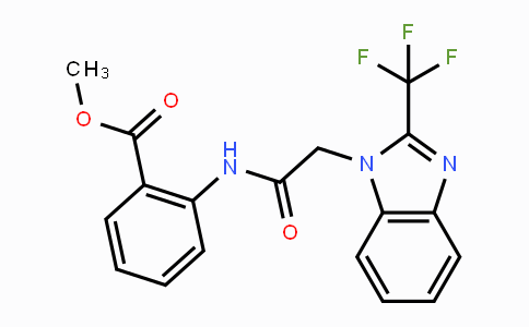 MC118840 | 383148-72-9 | Methyl 2-({2-[2-(trifluoromethyl)-1H-1,3-benzimidazol-1-yl]acetyl}amino)benzenecarboxylate