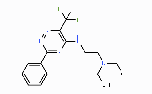 CAS No. 383148-74-1, N~1~,N~1~-diethyl-N~2~-[3-phenyl-6-(trifluoromethyl)-1,2,4-triazin-5-yl]-1,2-ethanediamine