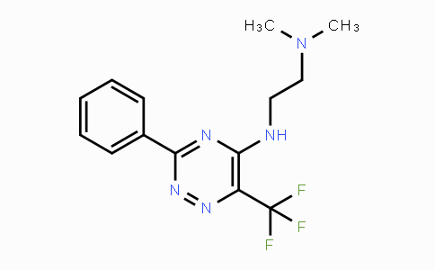 CAS No. 672950-90-2, N~1~,N~1~-dimethyl-N~2~-[3-phenyl-6-(trifluoromethyl)-1,2,4-triazin-5-yl]-1,2-ethanediamine