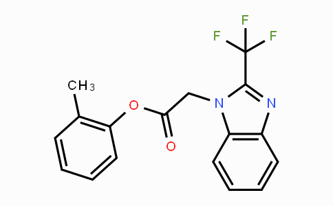 CAS No. 672950-92-4, 2-Methylphenyl 2-[2-(trifluoromethyl)-1H-1,3-benzimidazol-1-yl]acetate