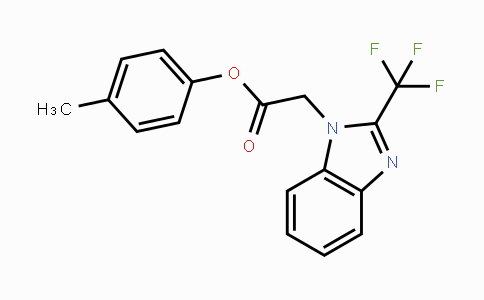 CAS No. 672950-93-5, 4-Methylphenyl 2-[2-(trifluoromethyl)-1H-1,3-benzimidazol-1-yl]acetate