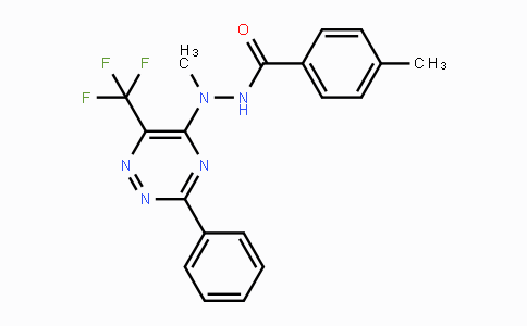 CAS No. 672950-96-8, N',4-Dimethyl-N'-[3-phenyl-6-(trifluoromethyl)-1,2,4-triazin-5-yl]benzenecarbohydrazide