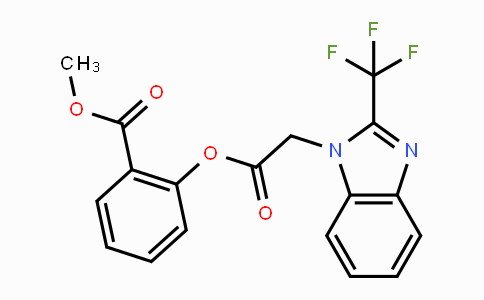 CAS No. 672950-97-9, Methyl 2-({2-[2-(trifluoromethyl)-1H-1,3-benzimidazol-1-yl]acetyl}oxy)benzenecarboxylate