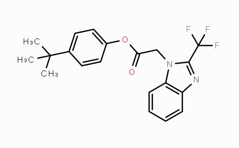 MC118850 | 672951-00-7 | 4-(tert-Butyl)phenyl 2-[2-(trifluoromethyl)-1H-1,3-benzimidazol-1-yl]acetate