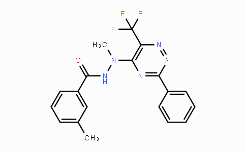 CAS No. 383148-78-5, N',3-Dimethyl-N'-[3-phenyl-6-(trifluoromethyl)-1,2,4-triazin-5-yl]benzenecarbohydrazide